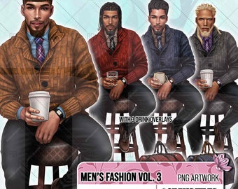 Man clipart, Boyfriend clipart, Casual man clipart, Boy clipart, Male clipart, African american man clipart