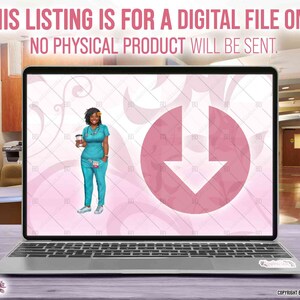 Disclaimer image stating that this product is a PNG download only, no physical product will be sent to the customer.