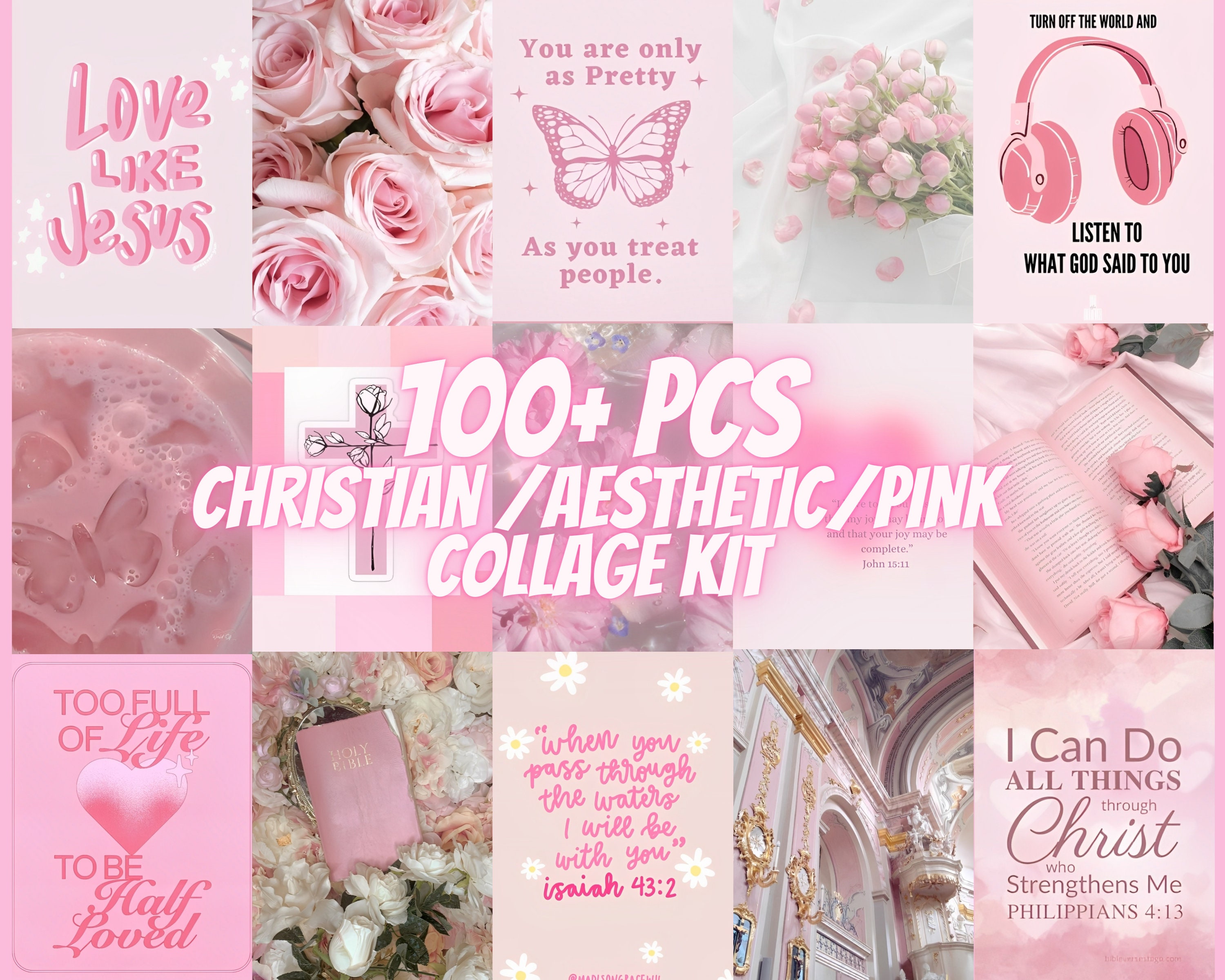 Download Aesthetic Pink Collage With WiFi Signal Logo Wallpaper   Wallpaperscom