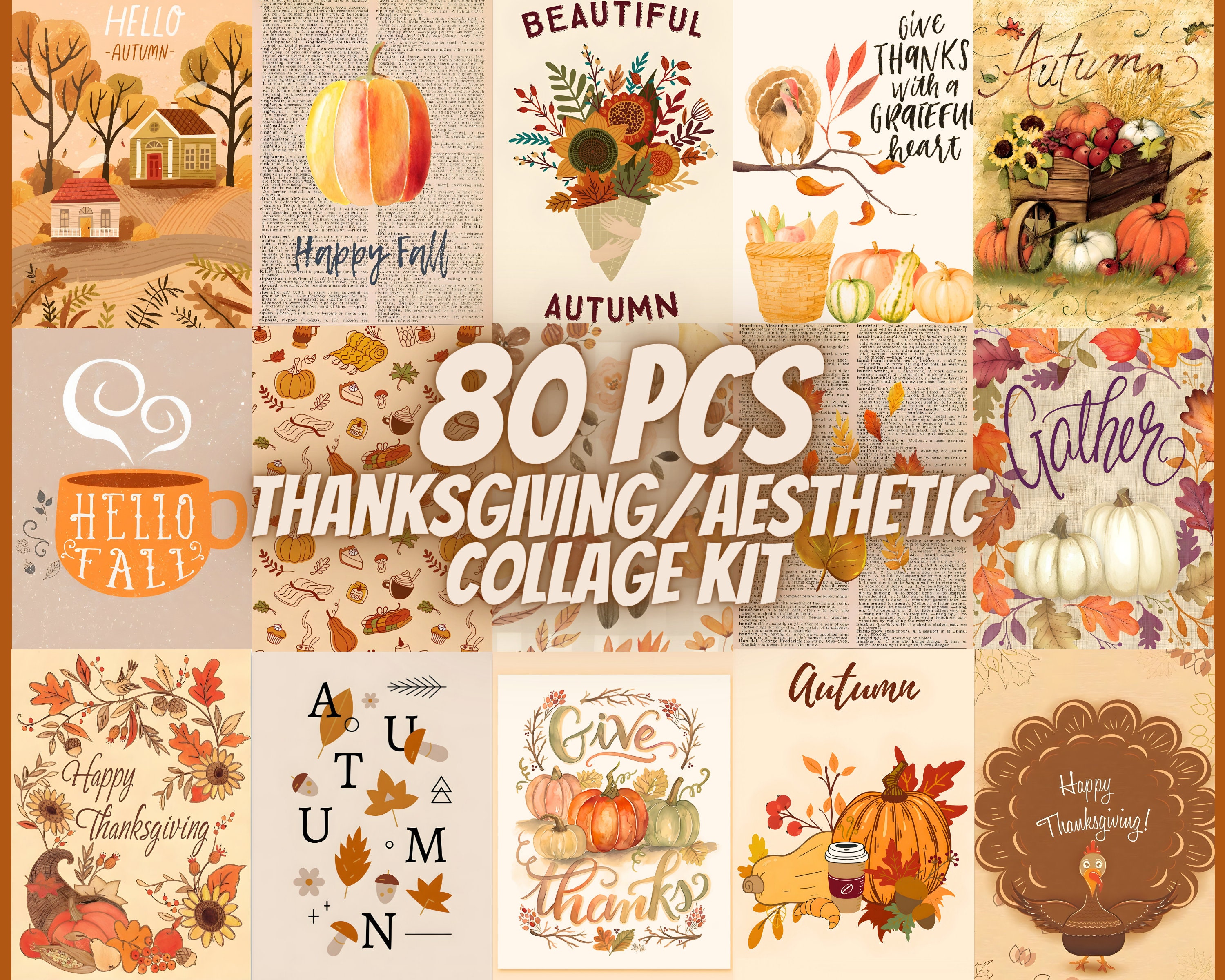 Of Thanksgiving Collages Harvest Harmony Collages Of Autumn's Beauty