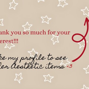 May include: Thank you so much for your interest!!! Like my profile to see other aesthetic items <3