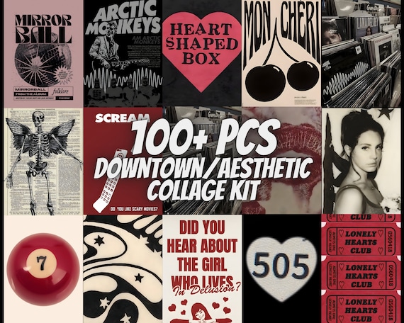 100 Downtown Girl Aesthetic Collage Kit Y2k Aesthetic Downtown Girl Grunge  Aesthetic Downtown Girl Posters Aesthetic Room Decor 