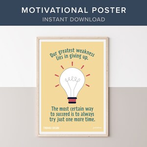 Motivational Poster, Inspirational Quote, INSTANT DOWNLOAD