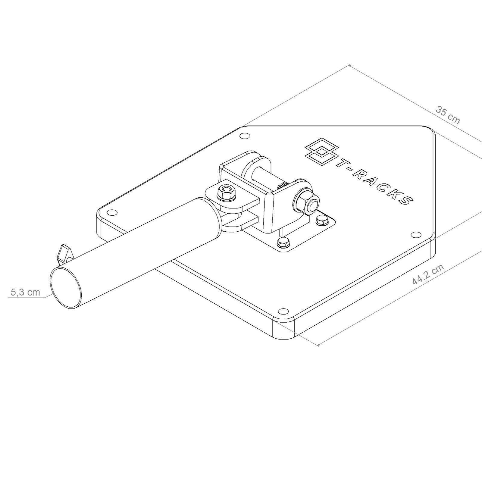 Cuque Base de mines terrestres T Bar Row Plate-forme Barbell Plate Post Insertion de la mine