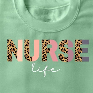 Nurse life Png Print, Nurse Digital Download, Nurse Life Leopard PNG Print File for Sublimation Or PrintNursing Png, Nursing design