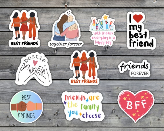Friendship 10 Printable Sticker Bundle