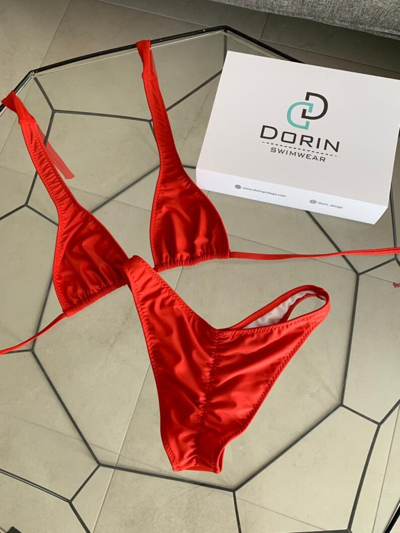 Red Bikini Set for Women Etsy