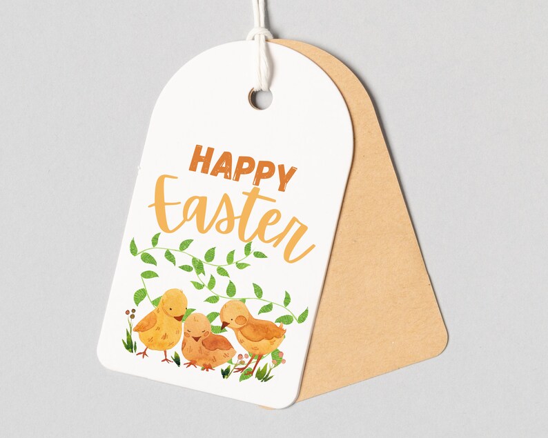 Chicks Easter Gift Tags Easter Printable Kids Easter Basket Etsy