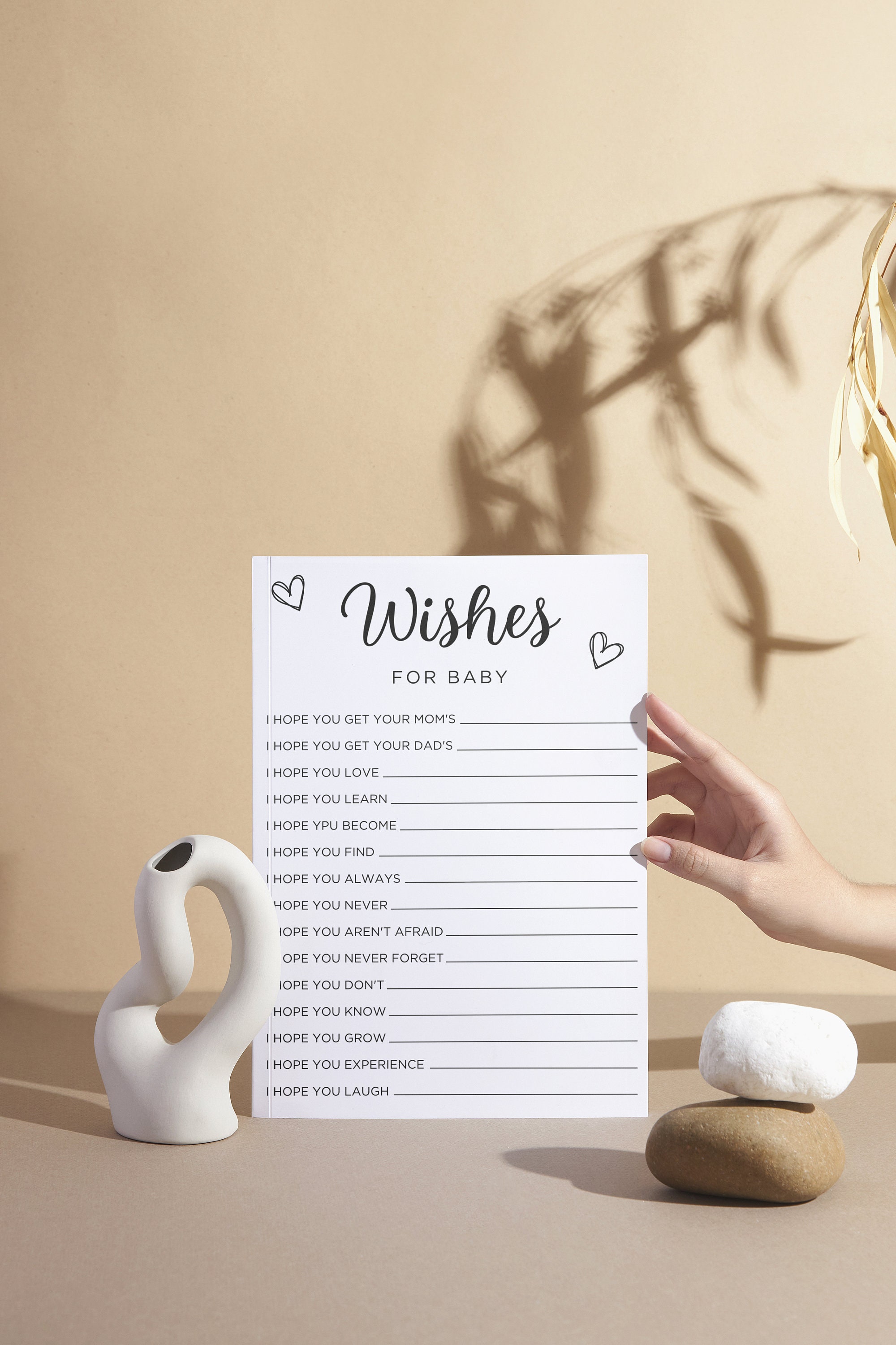 Wishes for Baby Template, Wishes for Baby Printable, Well Wishes Baby