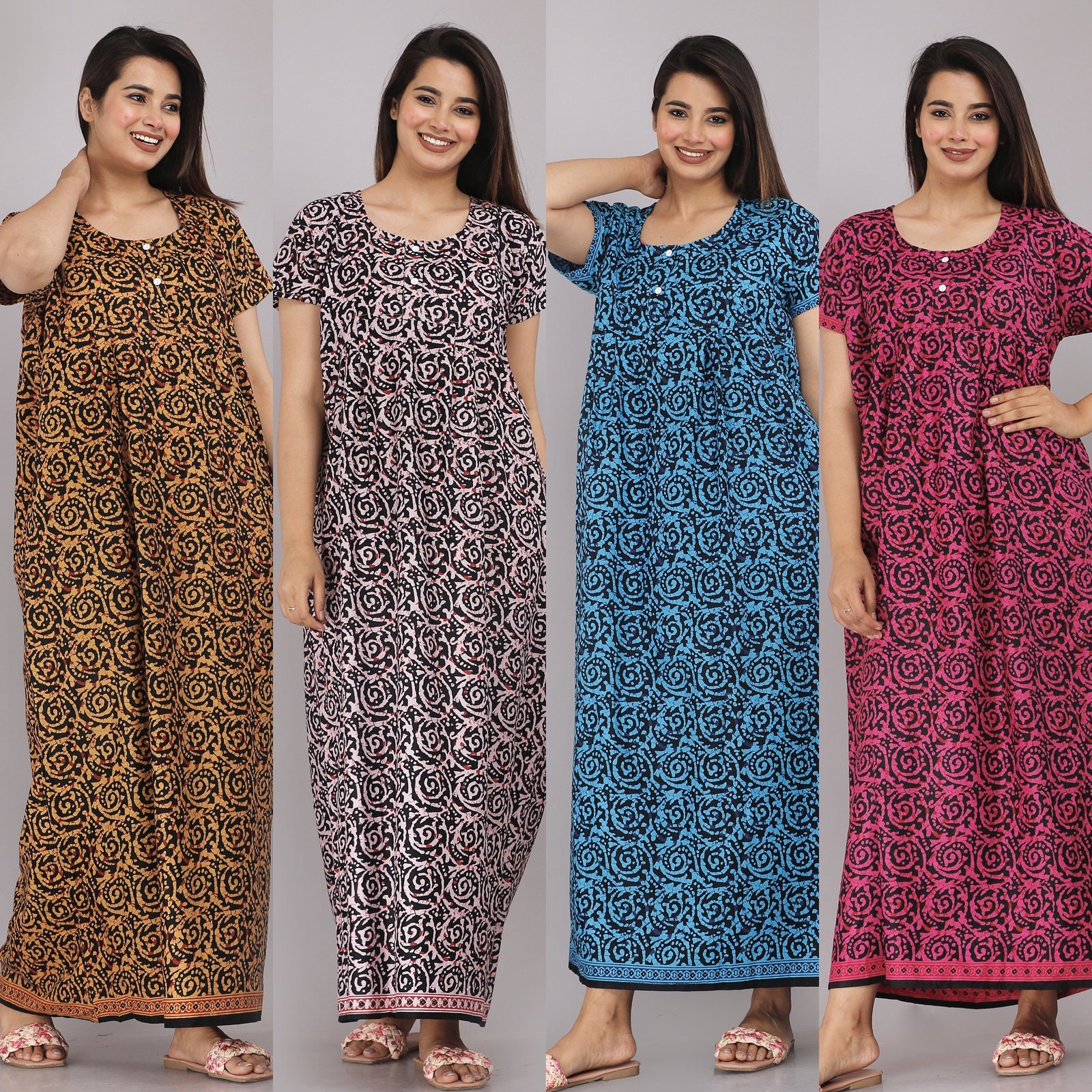 Pranjul Gown Model Nighties New Designs | #Pure Cotton| #trending | #Online  | #viral #shopping | - YouTube