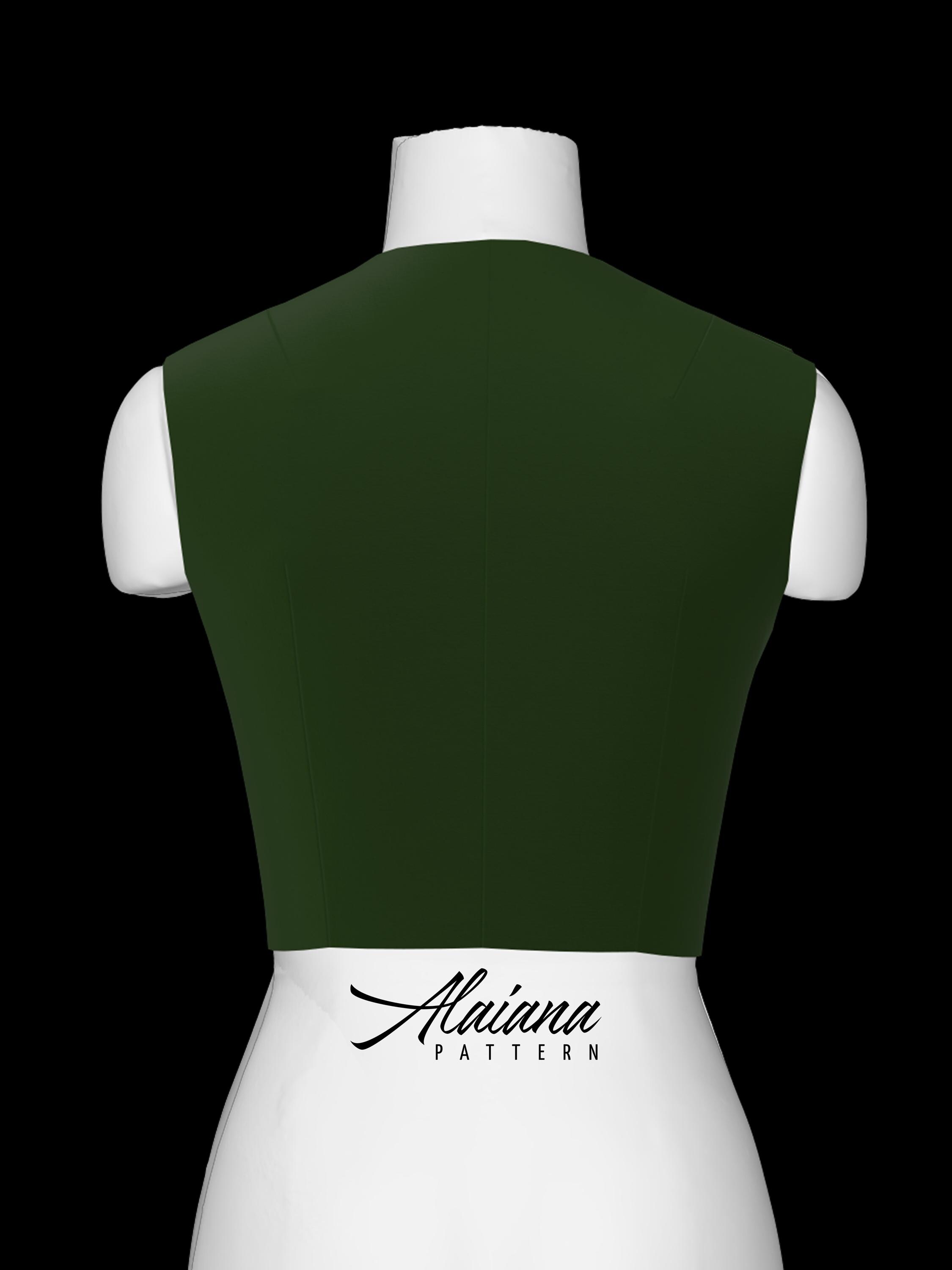 Women's Basic Bodice Block Sewing Pattern | Multi-size XXS-4XL (PDF ...