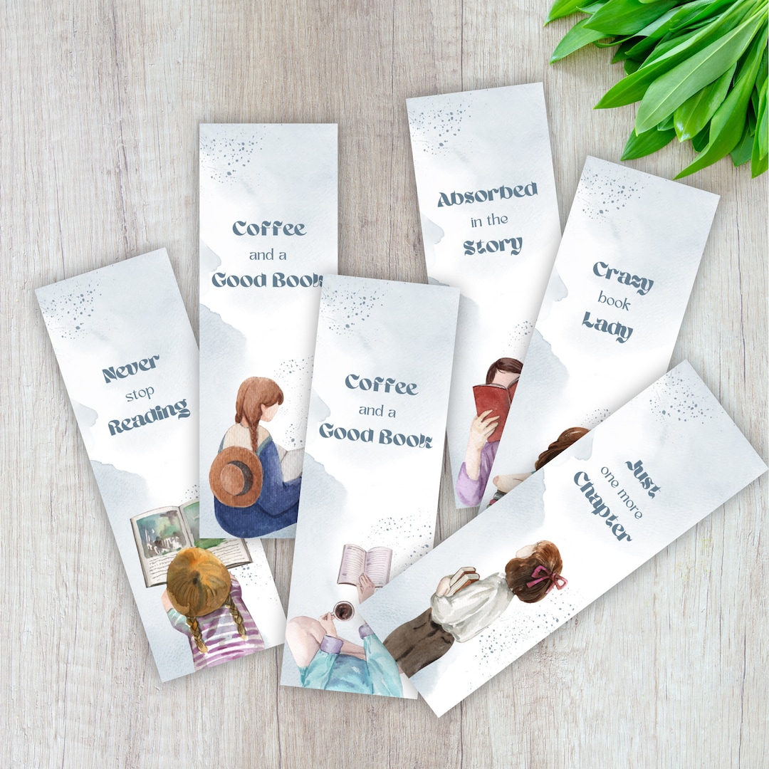 Printable Bookmarks With Nice Quotes Bookmark Set of 6 Instant Download
