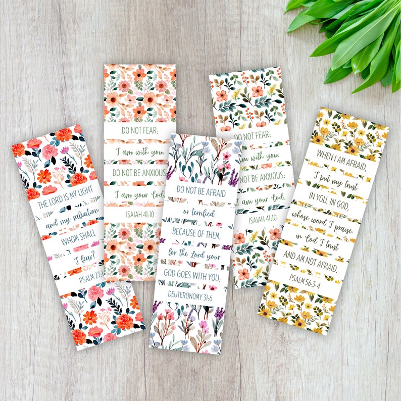 Bookmarks With Flowers Cute Printable Bookmarks With Bible Verse