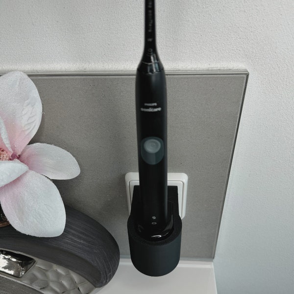 Toothbrush holder for Philips Sonicare, Airfloss, Flexcare, HX - without tangled cables - for the socket or as a wall mount