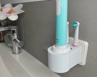 Toothbrush holder for Oral-B Genius, Professional Care iO 3,4,5,6... - without tangled cables - for the socket or as a wall mount