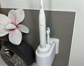 Zahnbürstenhalterung für Oral-B Pulsonic, Sonic Complete, Pulsonic SmartSeries - ohne Kabelsalat - für die Steckdose oder als Wandhalterung