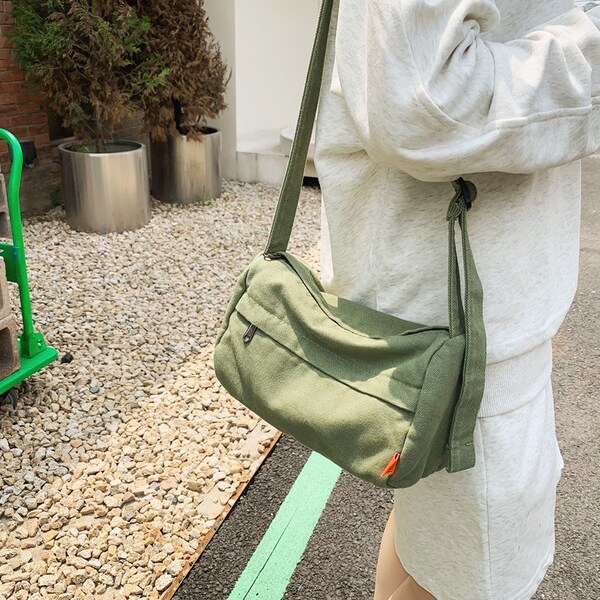 Canvas Crossbody Bag Etsy