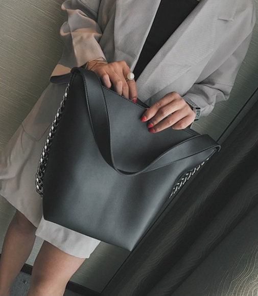 Brand Design Women Shoulder Bag Large Capacity Chain Bucket - Etsy