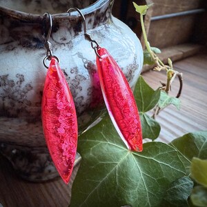 Pink Resin Earrings