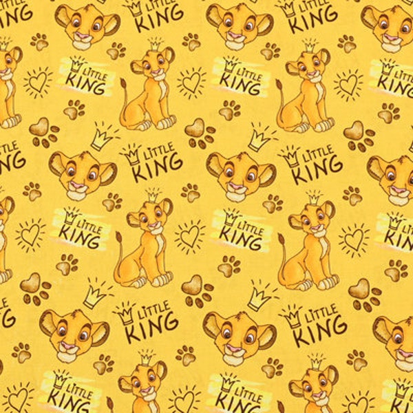 Disney Lion King Fabric Lion Simba Mufasa Fabric Cartoon Fabric Cotton Fabric By The Half Yard