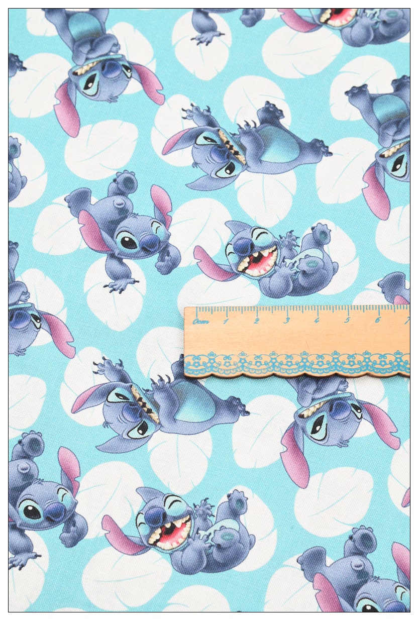 Stitch Fabric Blue Koala Fabric Cartoon Fabric Cotton Fabric - Etsy
