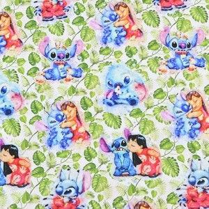 1x Kids Lilo & Stitch Iron on or Sew on DIY Patch for Clothes T-shirts  Embroidery 