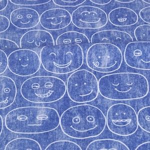 Emoji Fabric Smiley Face Fabric Cartoon Fabric Cotton Fabric By The Half Yard