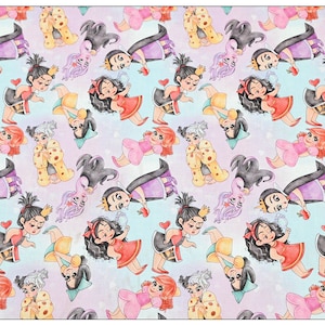 Disney Villains Evil Queen Maleficent Fabric Cartoon Fabric Cotton Fabric By The Half Yard