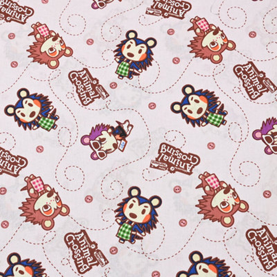 Animal Crossing Fabric Cartoon Fabric Cotton Fabric by the Etsy