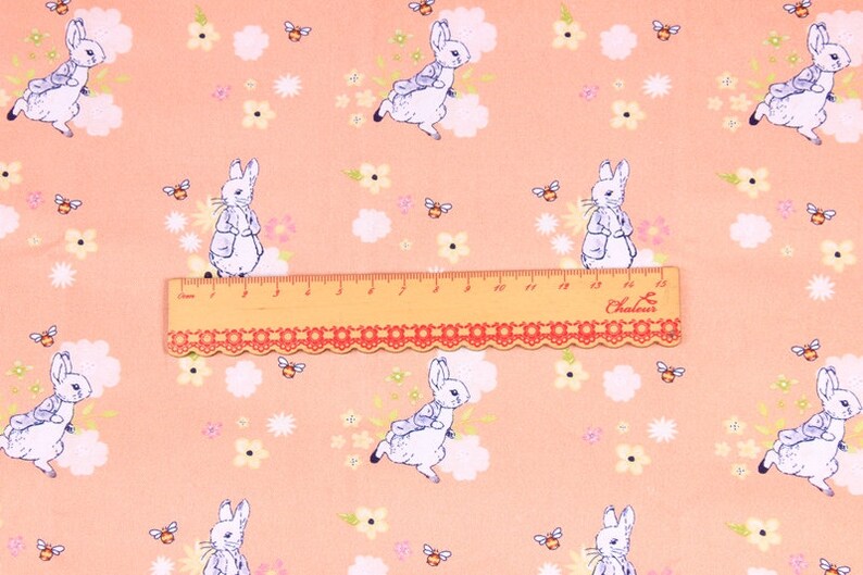 Peter Rabbit Fabric Cute Bunny Fabric Cartoon Fabric Cotton Etsy