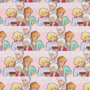 Golden Girls Stof Jaren 80 90 TV-programma's Film Popcultuur Cartoon Stof Katoenen Stof Per Halve Meter