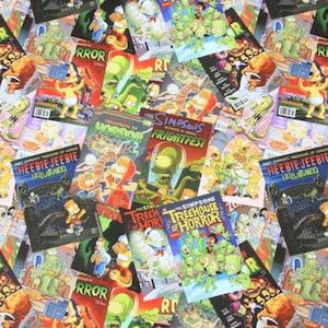The Simpsons Fabric Bart Simpson Fabric Cartoon Fabric Cotton Fabric By The Half Yard