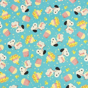 Snoopy Fabric WOODSTOCK Charlie Brown Fabric Cartoon Fabric Cotton Fabric By The  Half Yard