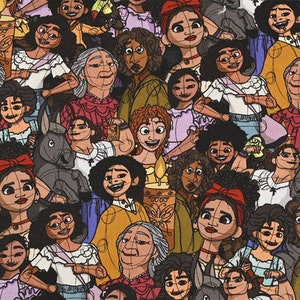 Disney Encanto tissu Madrigal tissu Luisa Brunos Isabela Mirabel Pepa tissu dessin animé tissu coton tissu par la demi-cour