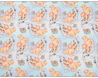Dog Fabric Pets Fabric Cartoon Fabric Cotton Fabric Sold by The Half Yard