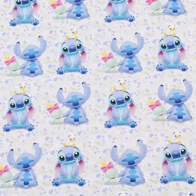 Lilo & Stitch Fabric Blue Koala Fabric Cartoon Fabric Cotton - Etsy