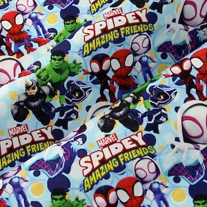 Spider-Man Fabric avenger Marvel Superhero Fabric Cartoon Fabric Cotton Fabric By The Half Meter