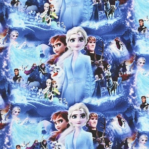 Frozen Disney Princess Fabric Cartoon Fabric Cotton Fabric By The  Half Yard