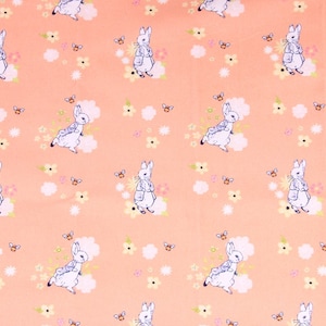 Peter Rabbit Fabric Cute Bunny Fabric Cartoon Fabric Cotton Fabric By The  Half Yard