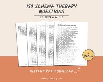 150 Schema Therapy Questions: Core Beliefs, Negative Patterns (PDF)