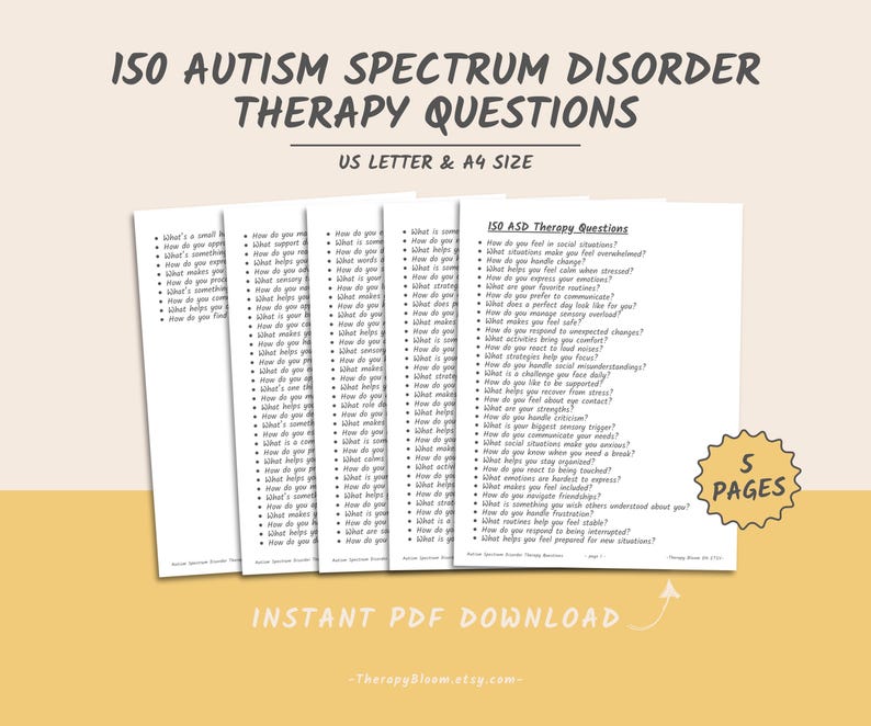 Autism Spectrum Disorder Therapy Questions: Social Skills & Coping ...