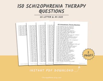 Schizophrenia Therapy Questions: Self-Reflection Counseling Tool (PDF)