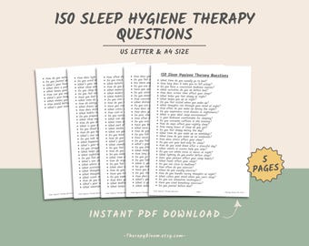 Preguntas sobre la terapia de higiene del sueño: Diario del sueño imprimible (Descarga PDF)