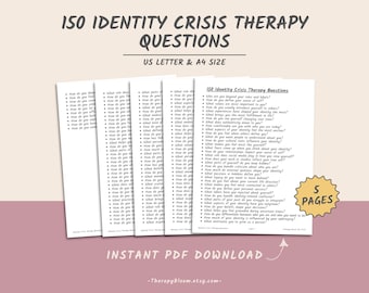 Fragen zur Identitätskrisentherapie: Selbstfindung PDF (Digitaler Download)