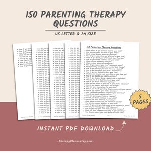 Parent Child Interaction Therapy Questions, Therapy Questions, Parenting Questions, Parent Child Therapy, Parenting Therapy, Child Therapy
