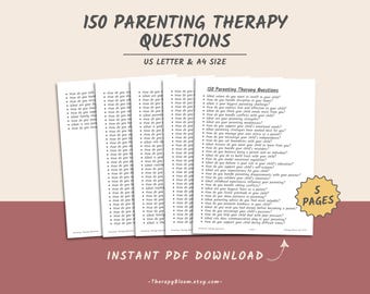 150 Parenting Therapy Questions: Parent-Child Interaction (Printable PDF)