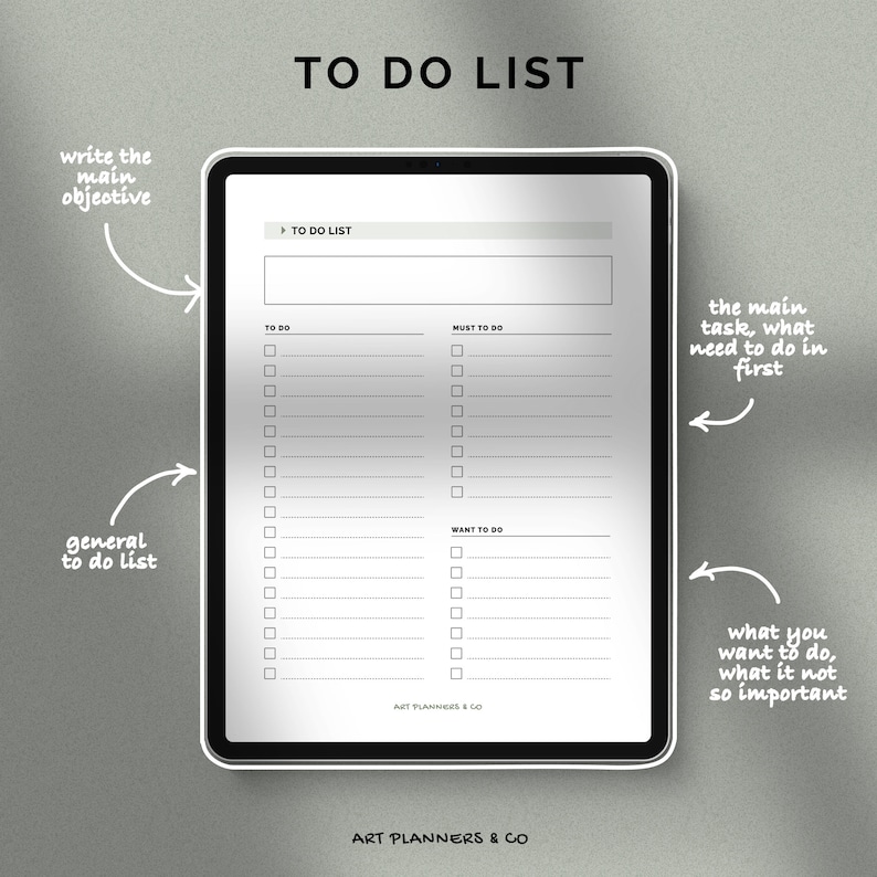 Printable to Do List With Cover Digital Template Task List Etsy