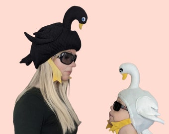 Maschera Cappello A Forma Di Oca - Peluche Divertente Per Halloween, Natale E Feste - Foto 4