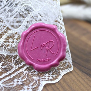 Custom Wax Seals |Wax Seal Stickers - Self-Adhesive Wax Seal-Initial Wax Seal-Wedding Invitation Seals|Premade Wax Seal - Envelope Seals