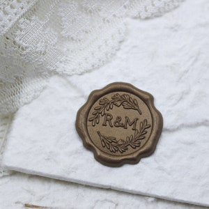 Custom Wax Seals Wax Seal Stickers Self-Adhesive Wax Seal-Initial Wax Seal-Wedding Invitation SealsPremade Wax Seal Envelope Seals image 10